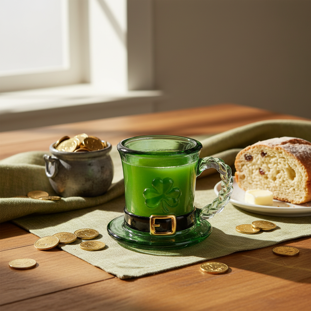 St. Patrick’s Day Leprechaun Hat Glass Mug