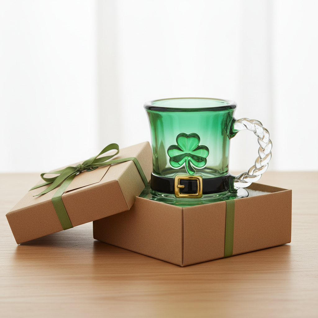 St. Patrick’s Day Leprechaun Hat Glass Mug