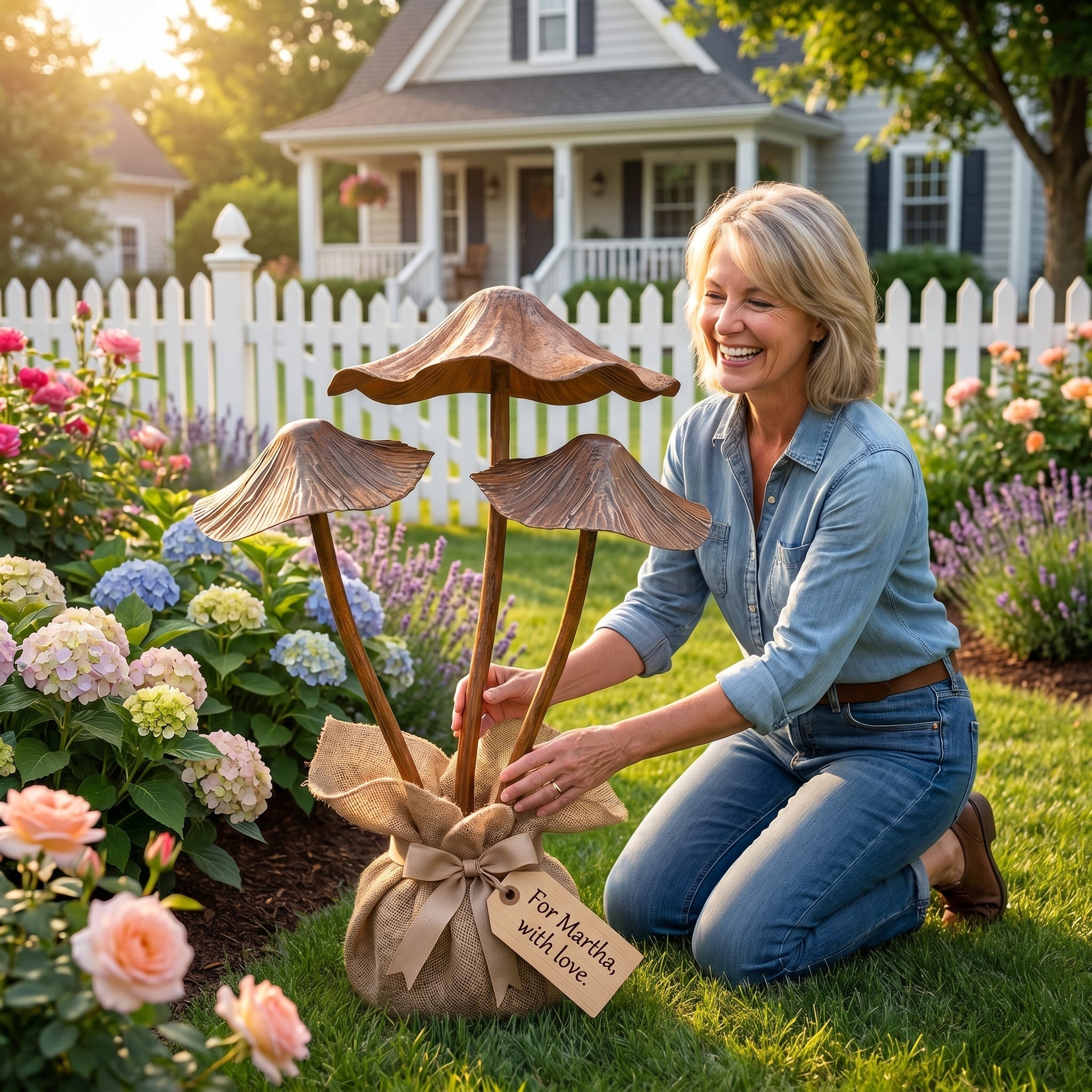 🔥Summer Hot Sale🍄Vintage Metal Mushroom Garden Stakes, Whimsical Outdoor Yard Decor