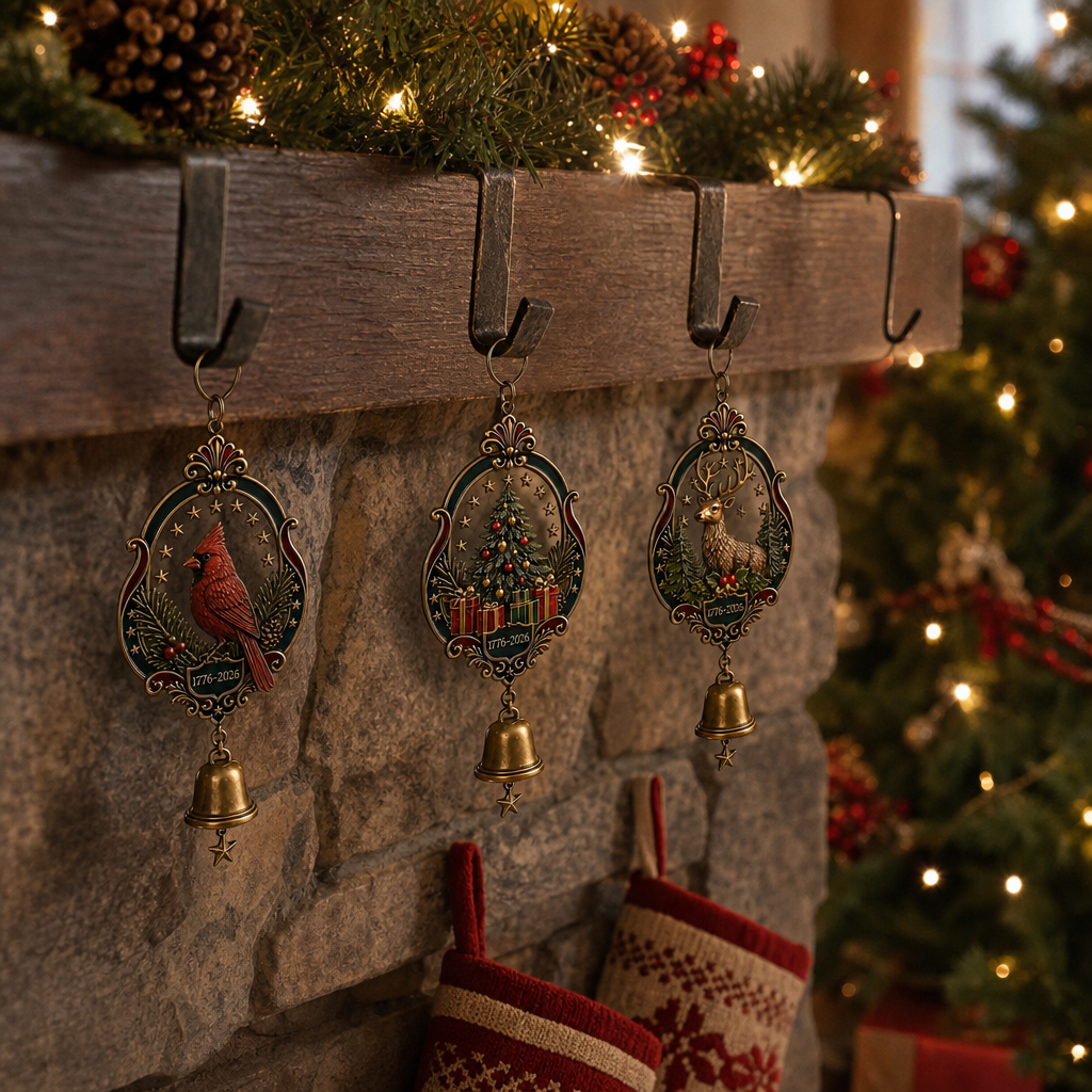 Christmas × America 250th Anniversary Bell Ornament