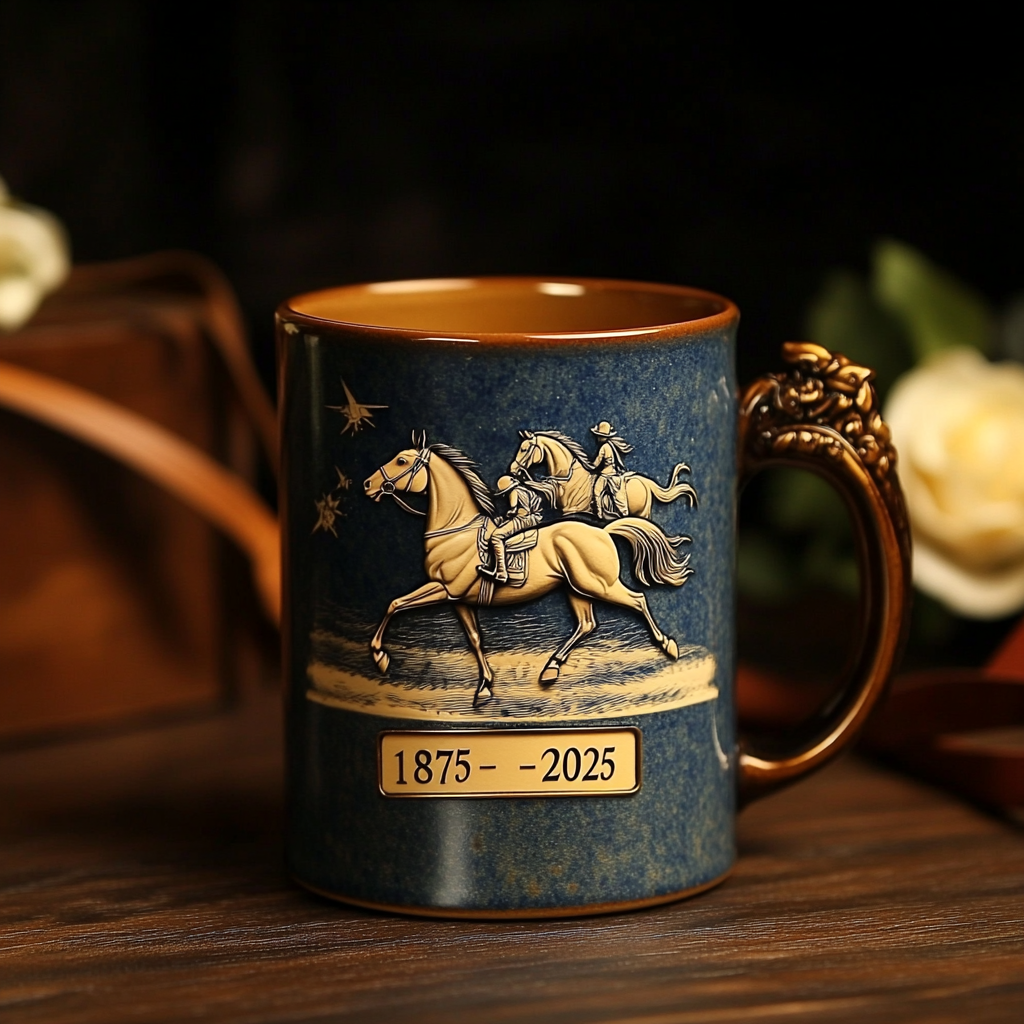 "Run for the Roses" 150th Anniversary Mug