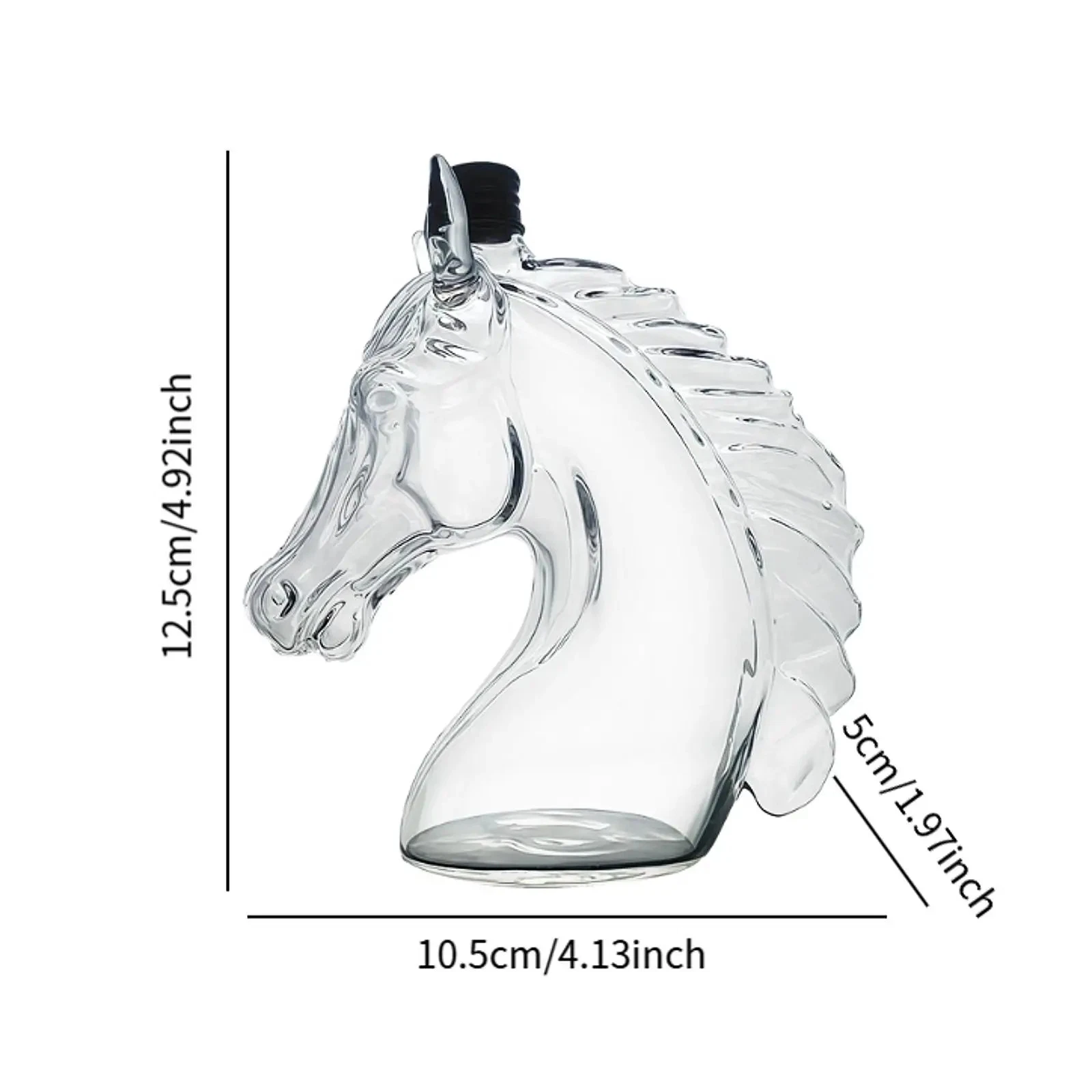 🐎 Majestic Horse Head Whiskey Bottle