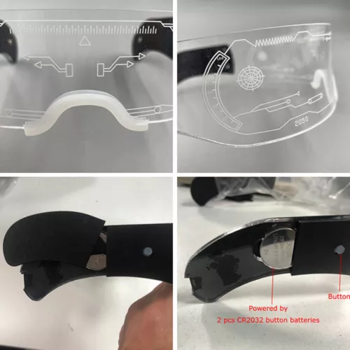 🔥👓LED Rechargeable Futuristic Glasses