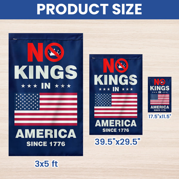 "No Kings In America" Flag - Declare Your Freedom!