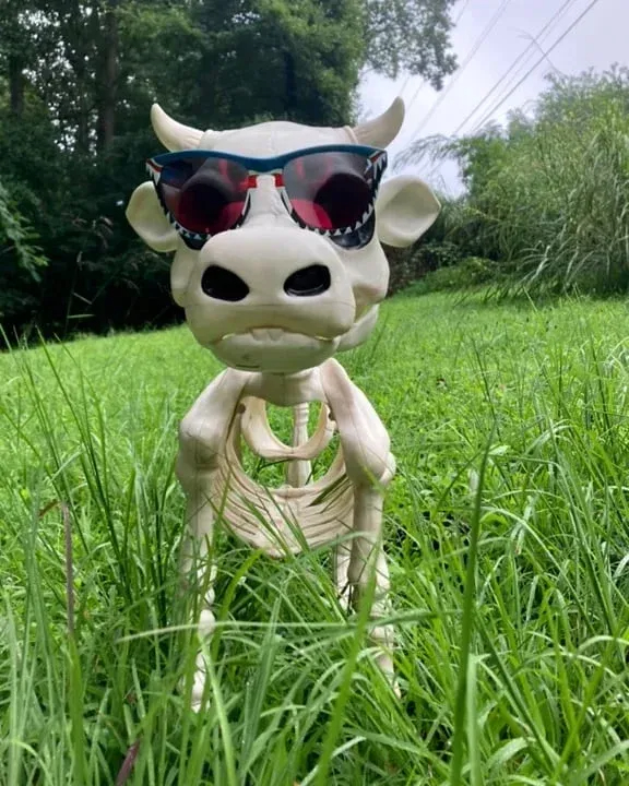 🐂🐎Cow & Horse Skeleton Halloween Decorative Prop🎃