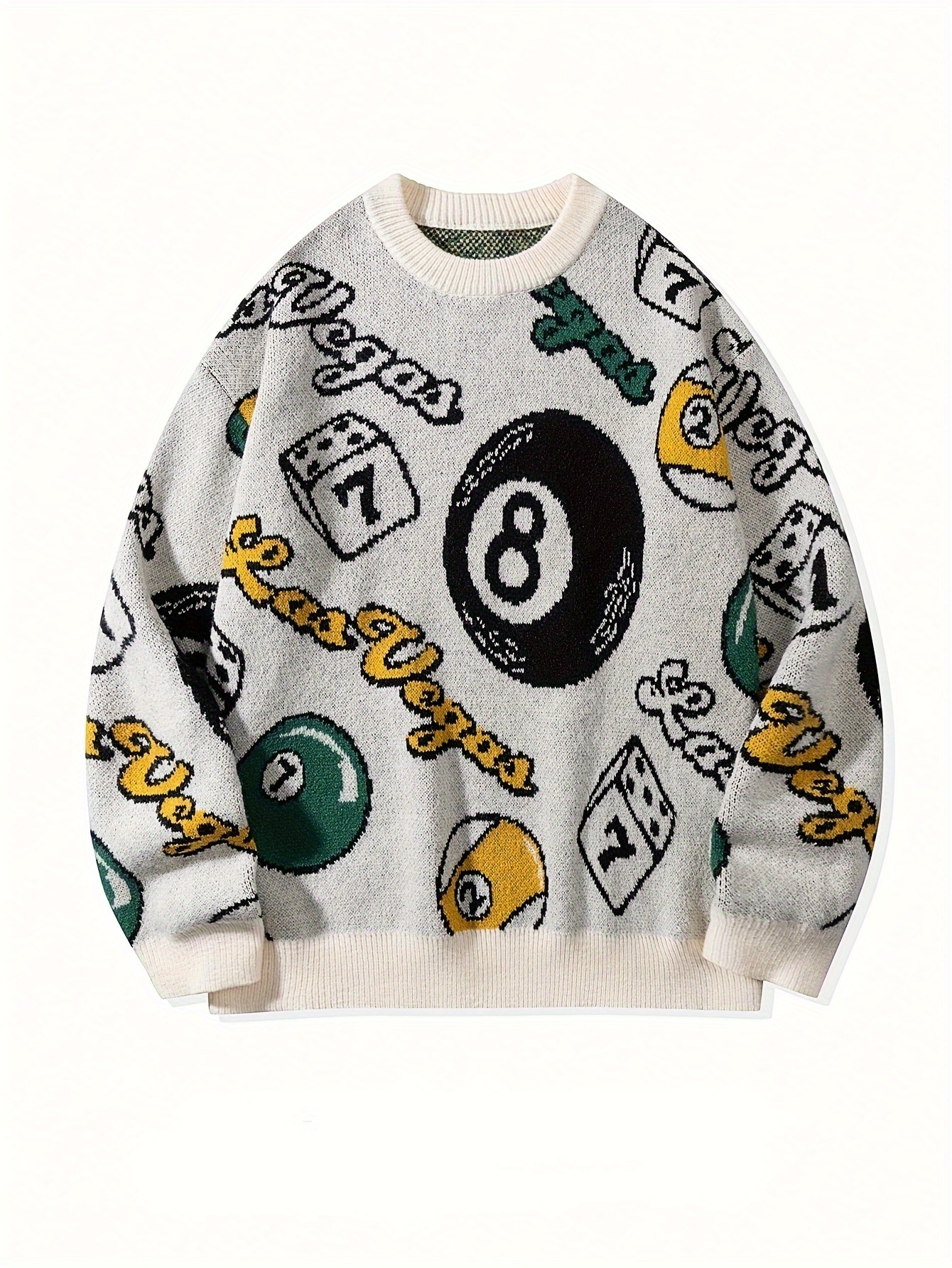 Las Vegas Casino Themed Knit Sweater
