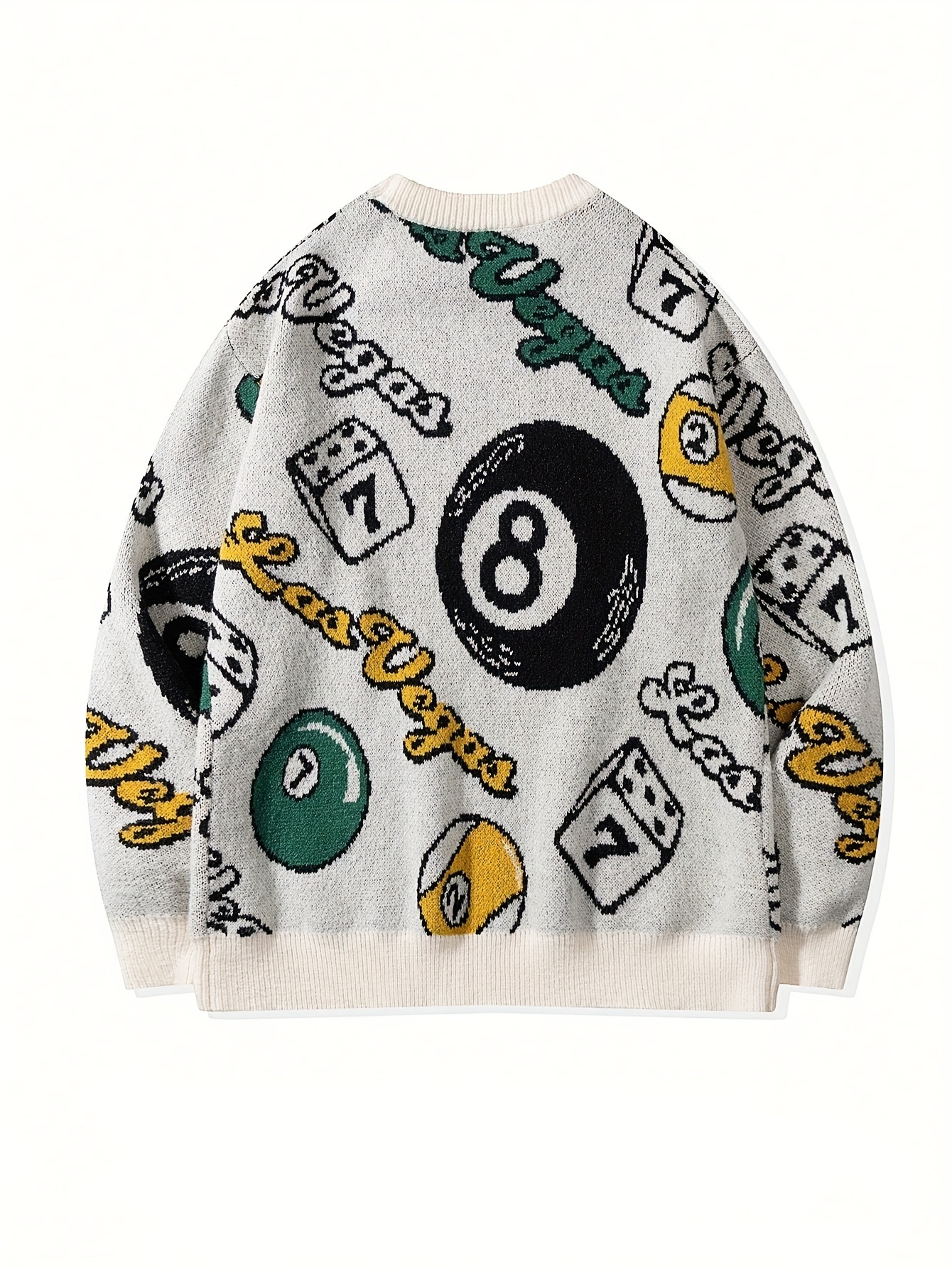 Las Vegas Casino Themed Knit Sweater