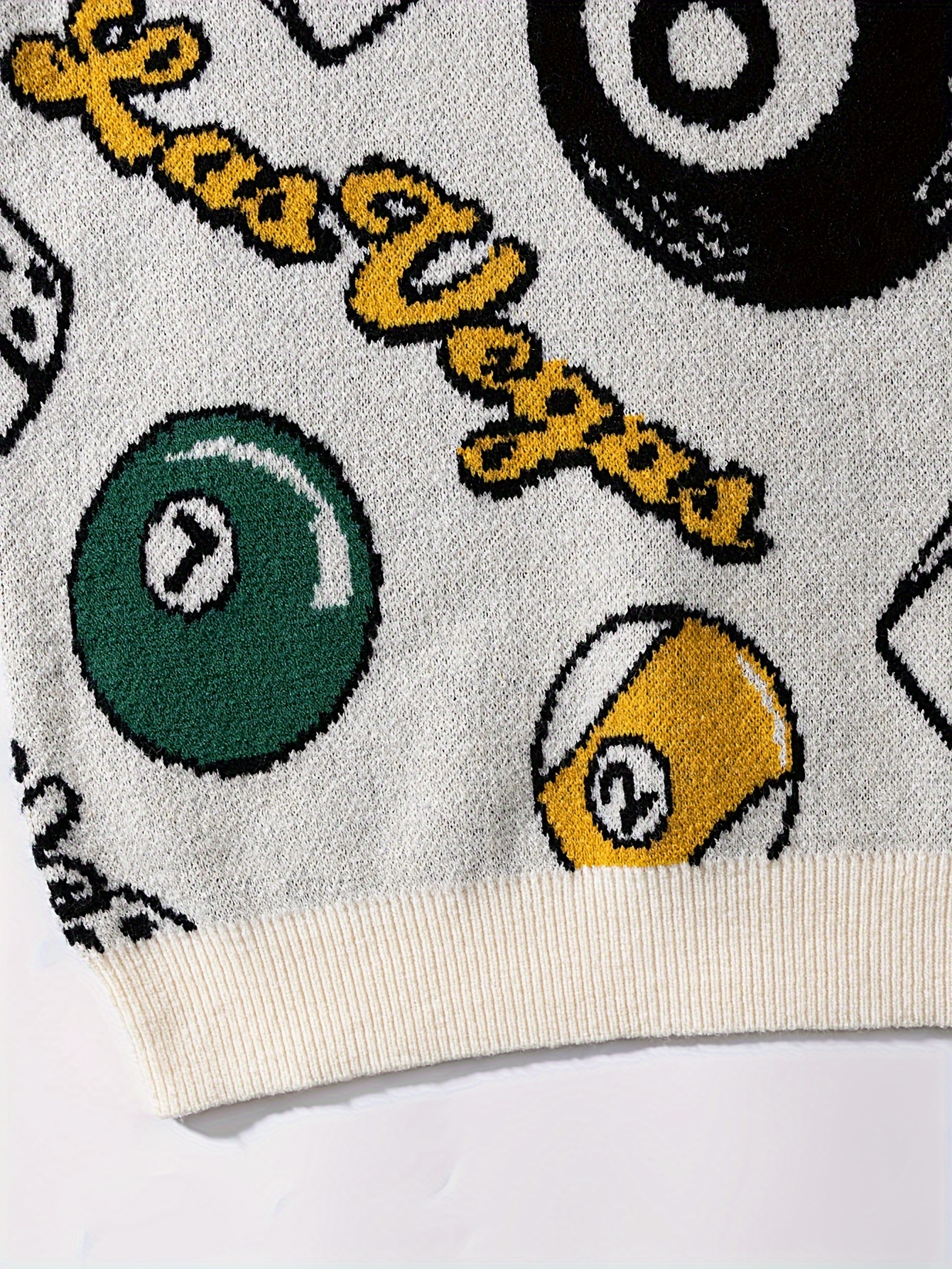 Las Vegas Casino Themed Knit Sweater