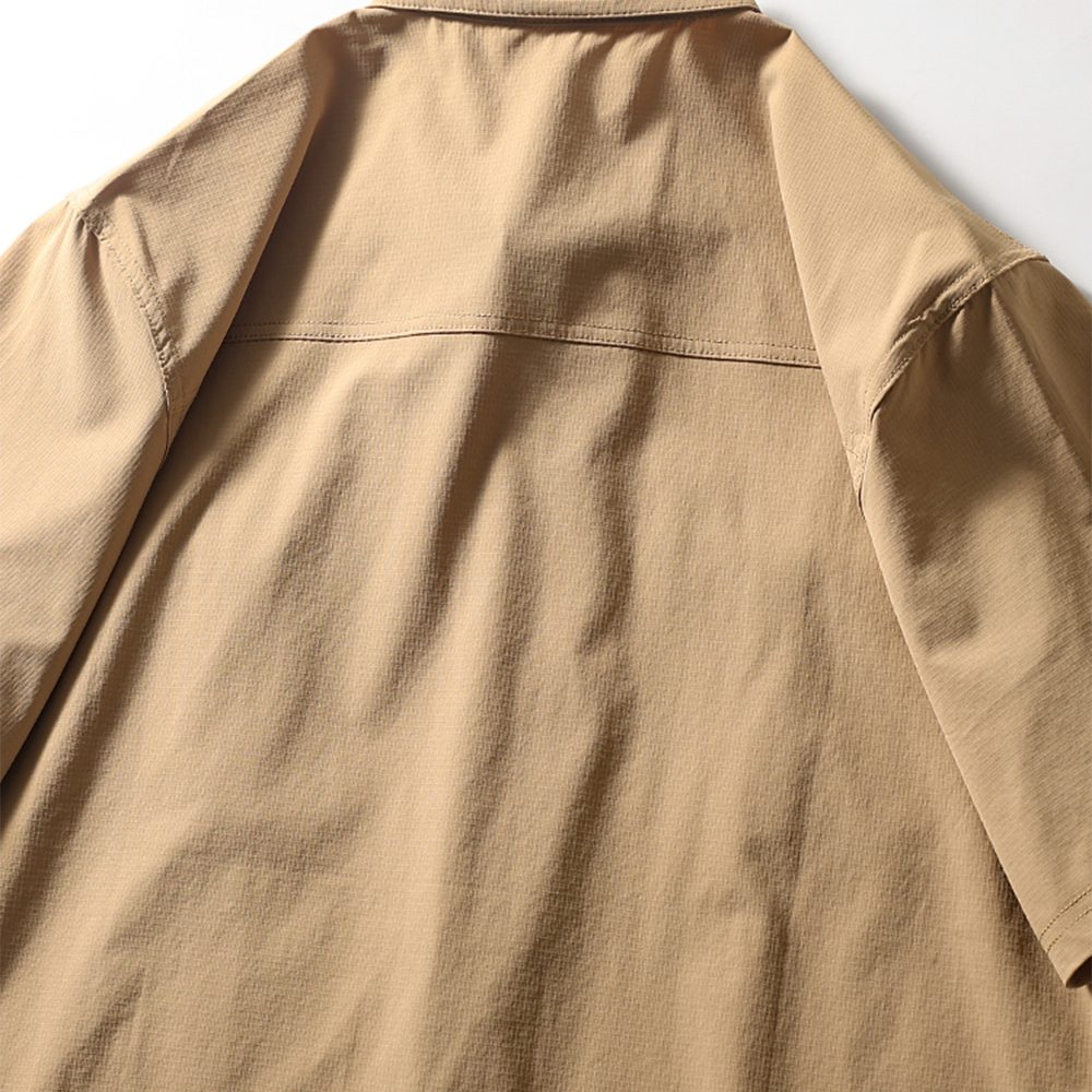 Summer Thin Style Ice Silk Outdoor Quick-Dry Short Sleeve Shirt