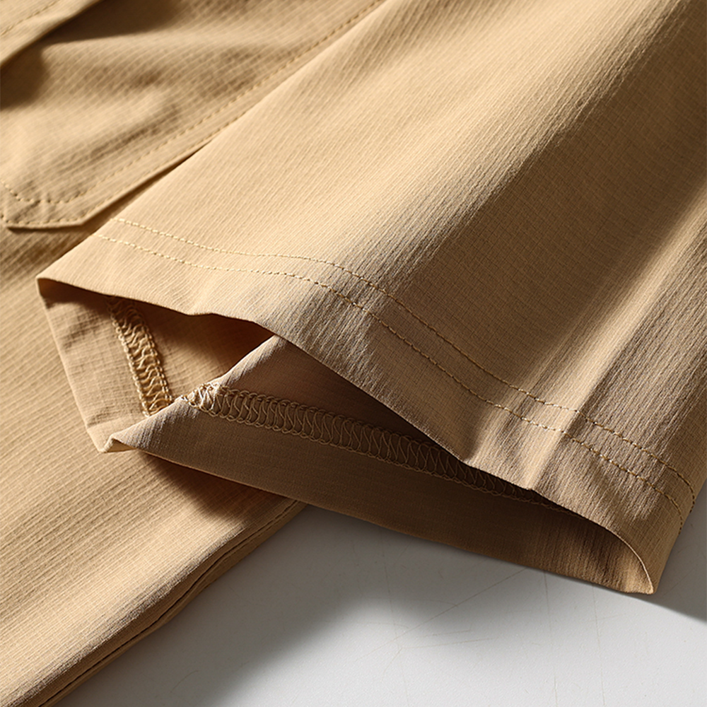 Summer Thin Style Ice Silk Outdoor Quick-Dry Short Sleeve Shirt