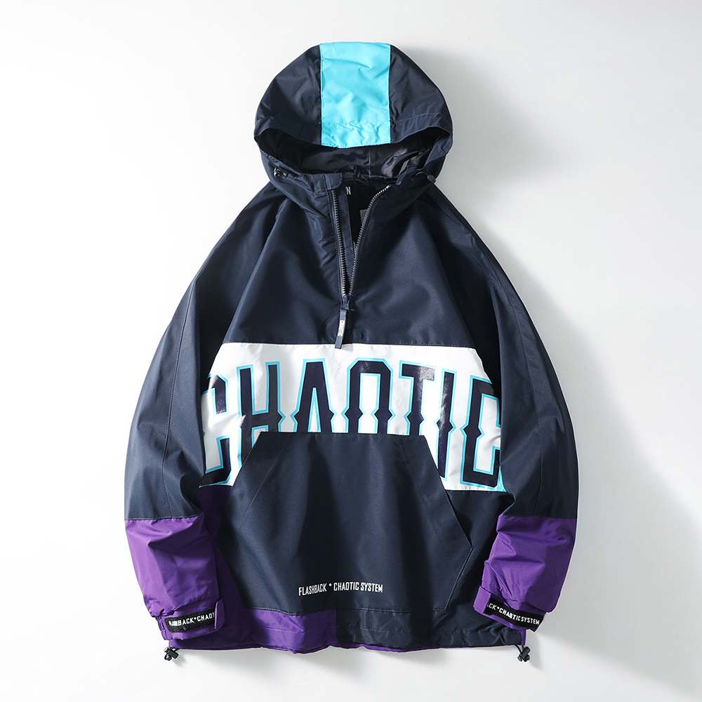 Workwear Half-Zip Hooded Parka Jacket
