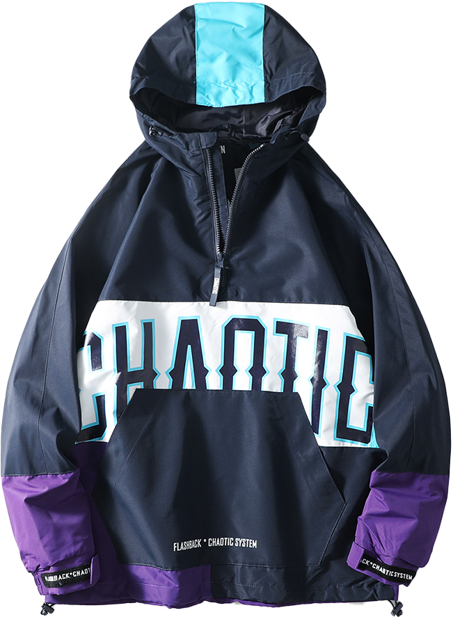 Workwear Half-Zip Hooded Parka Jacket