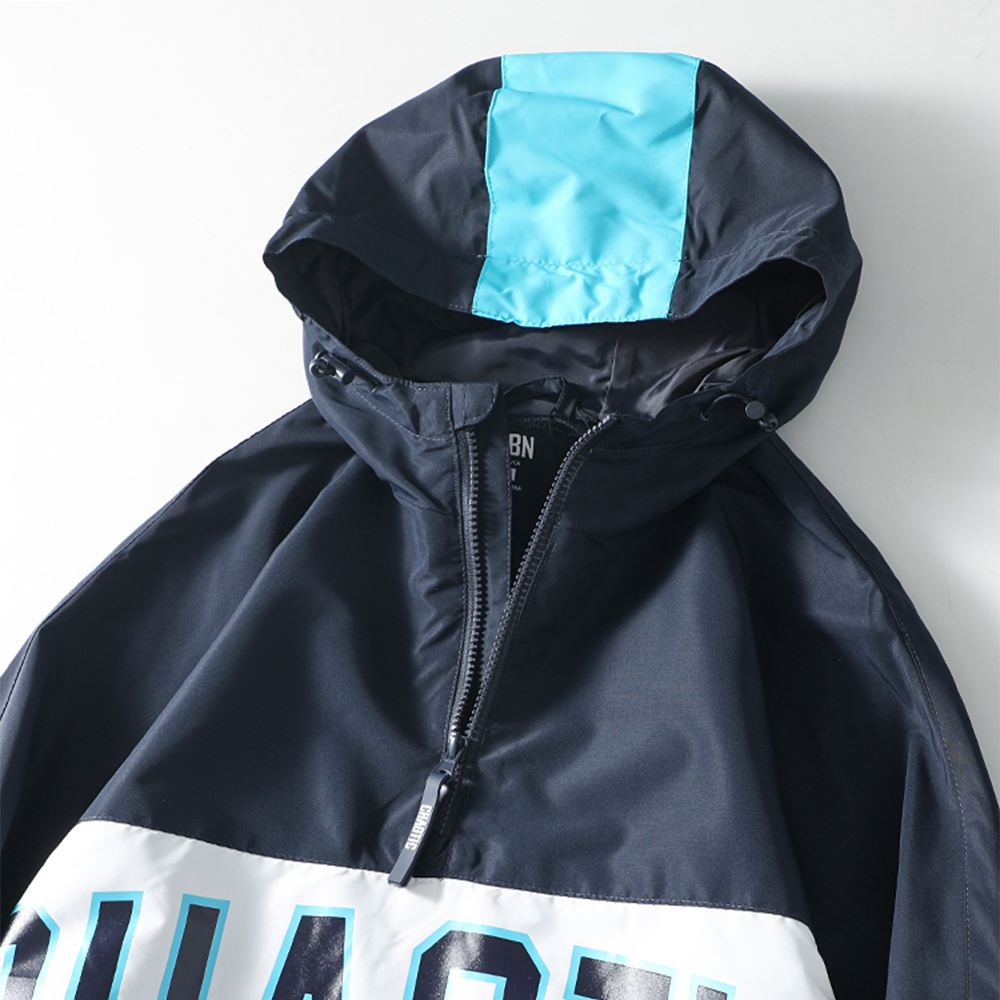 Workwear Half-Zip Hooded Parka Jacket