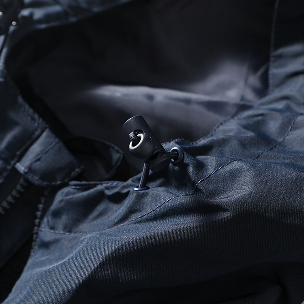 Workwear Half-Zip Hooded Parka Jacket