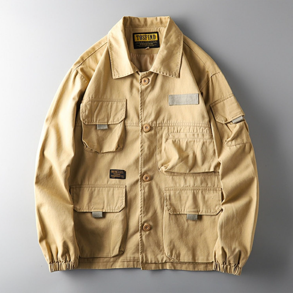 American Vintage Men's Trench Coat Work Jacket