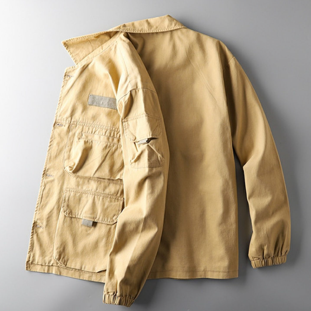 American Vintage Men's Trench Coat Work Jacket