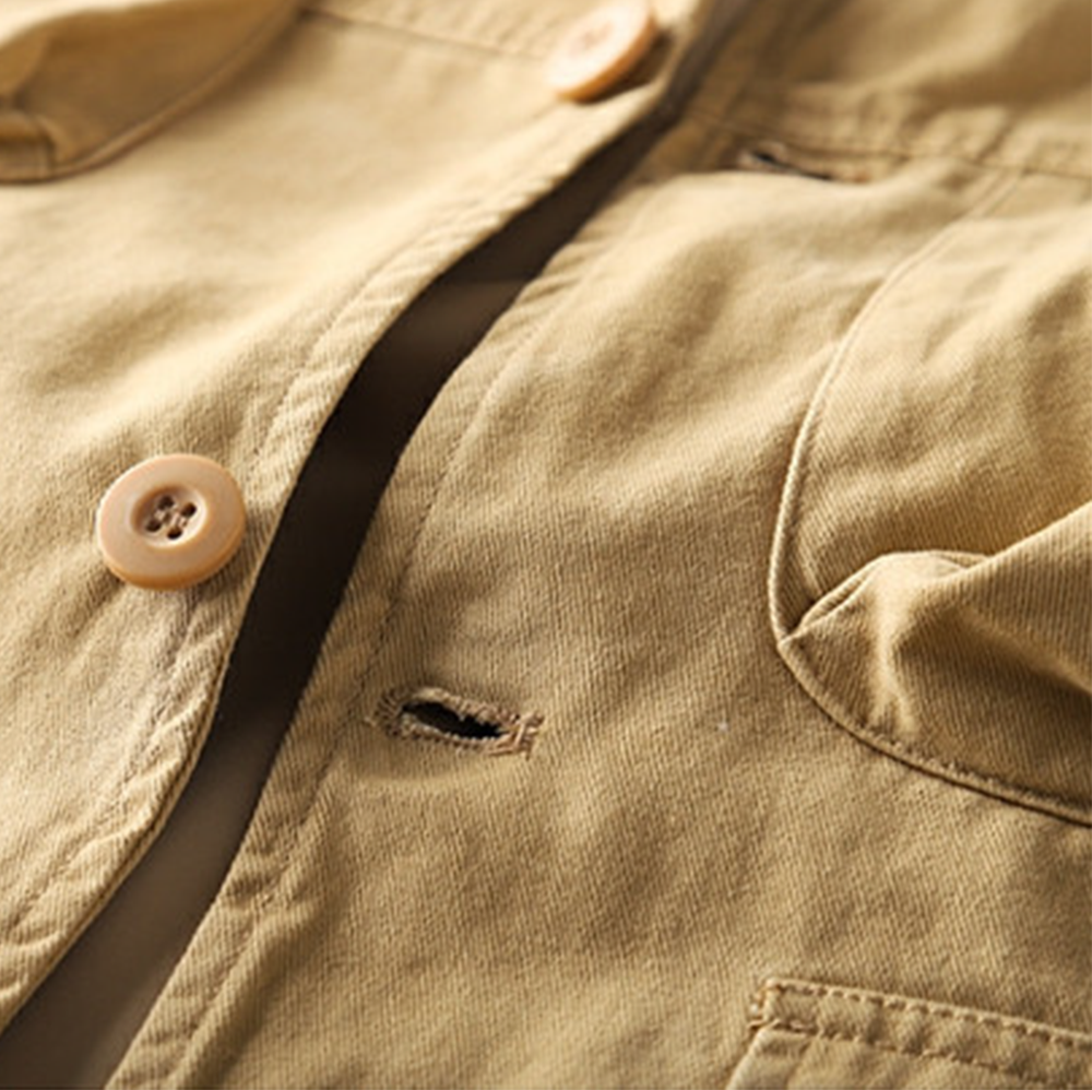 American Vintage Men's Trench Coat Work Jacket