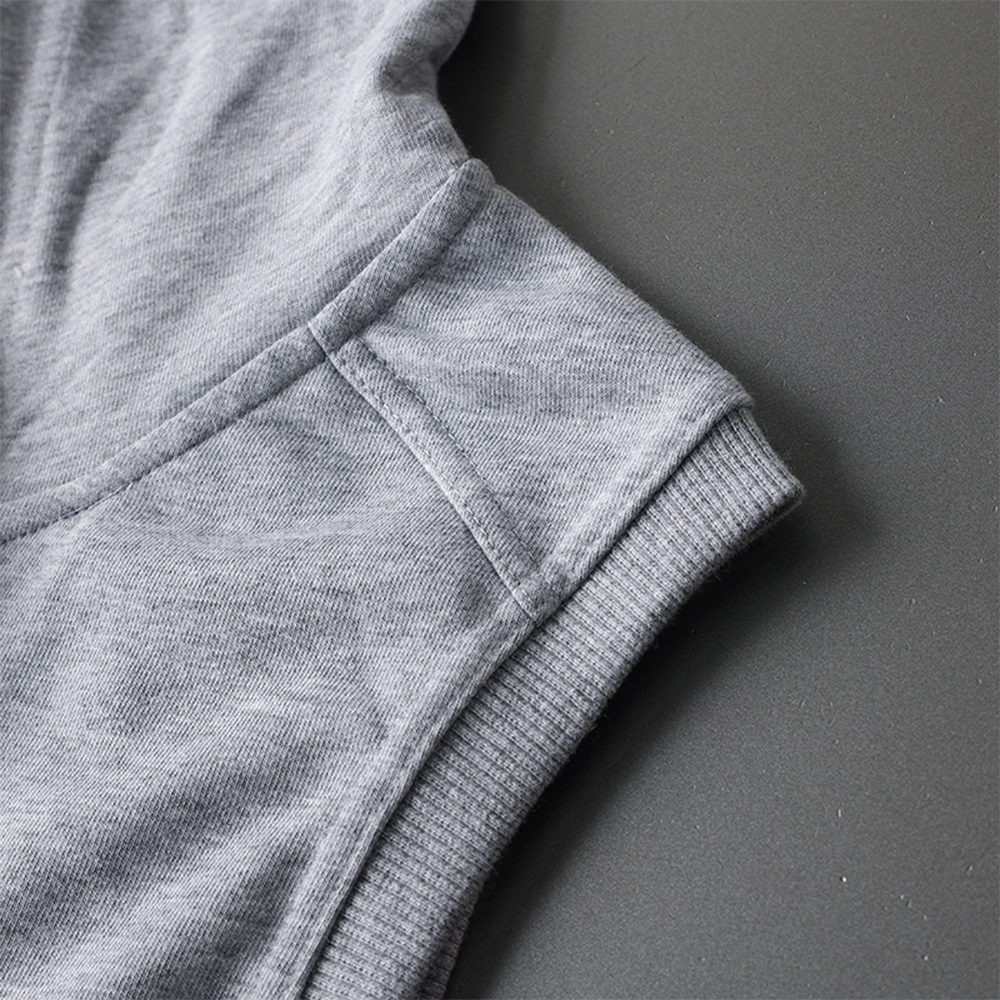 Sleeveless Hooded Sweatshirt Vest