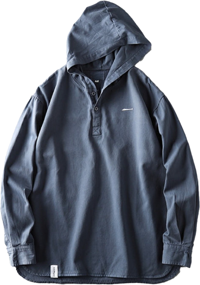 Men's Spring and Autumn Long-Sleeve Jacket with Hood