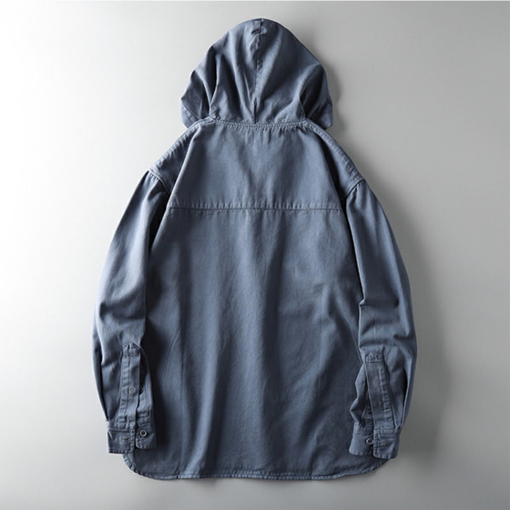 Men's Spring and Autumn Long-Sleeve Jacket with Hood