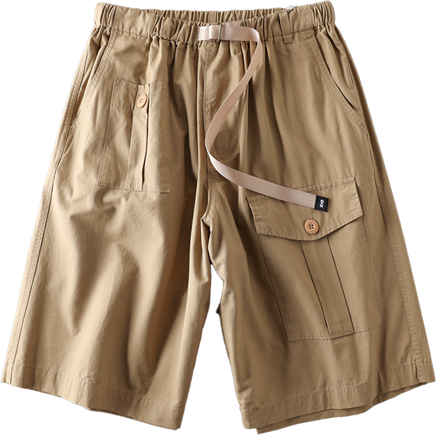Workwear Shorts Men's American Hip-Hop Capri Pants