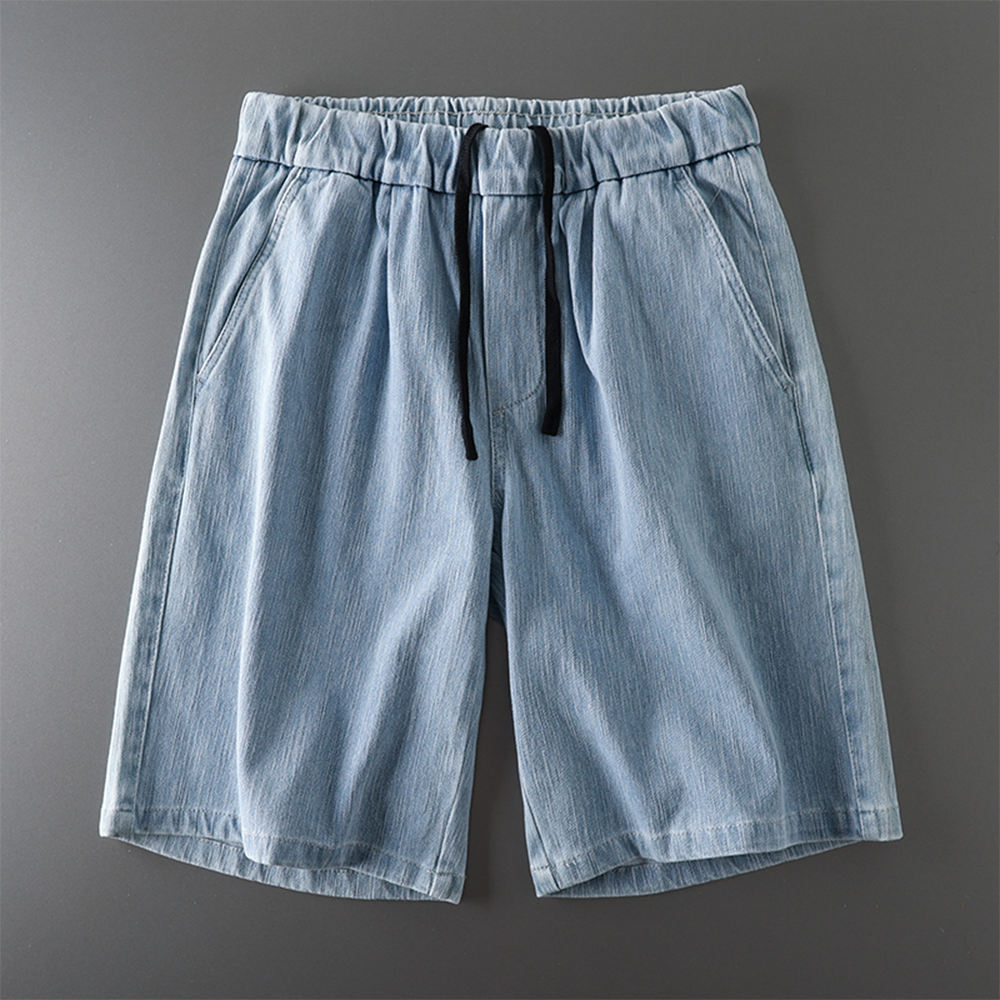 Summer Loose Fit Denim Capri Shorts