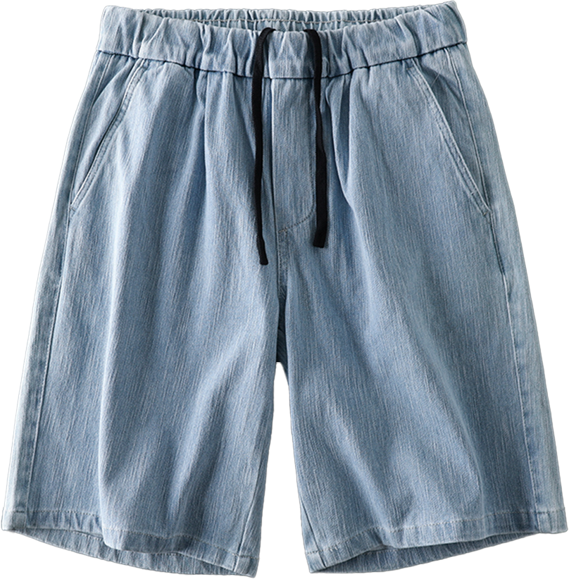 Summer Loose Fit Denim Capri Shorts