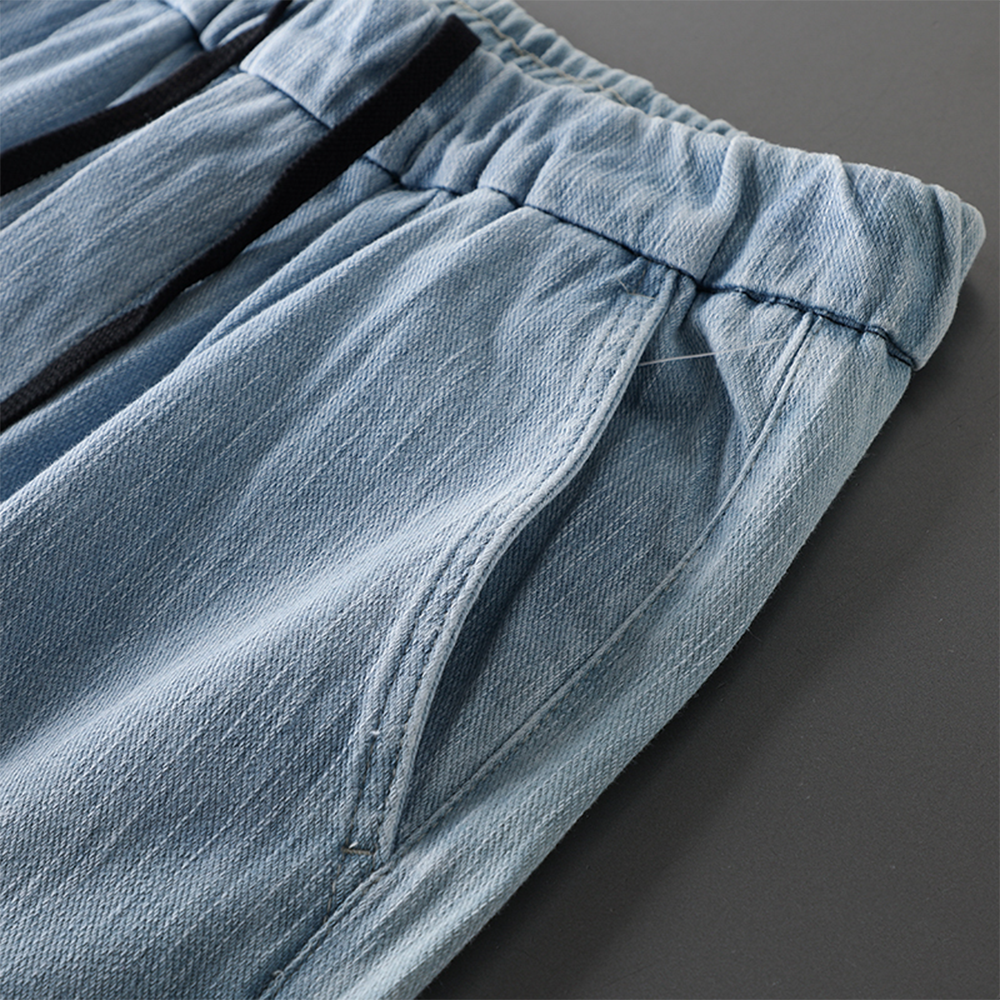 Summer Loose Fit Denim Capri Shorts