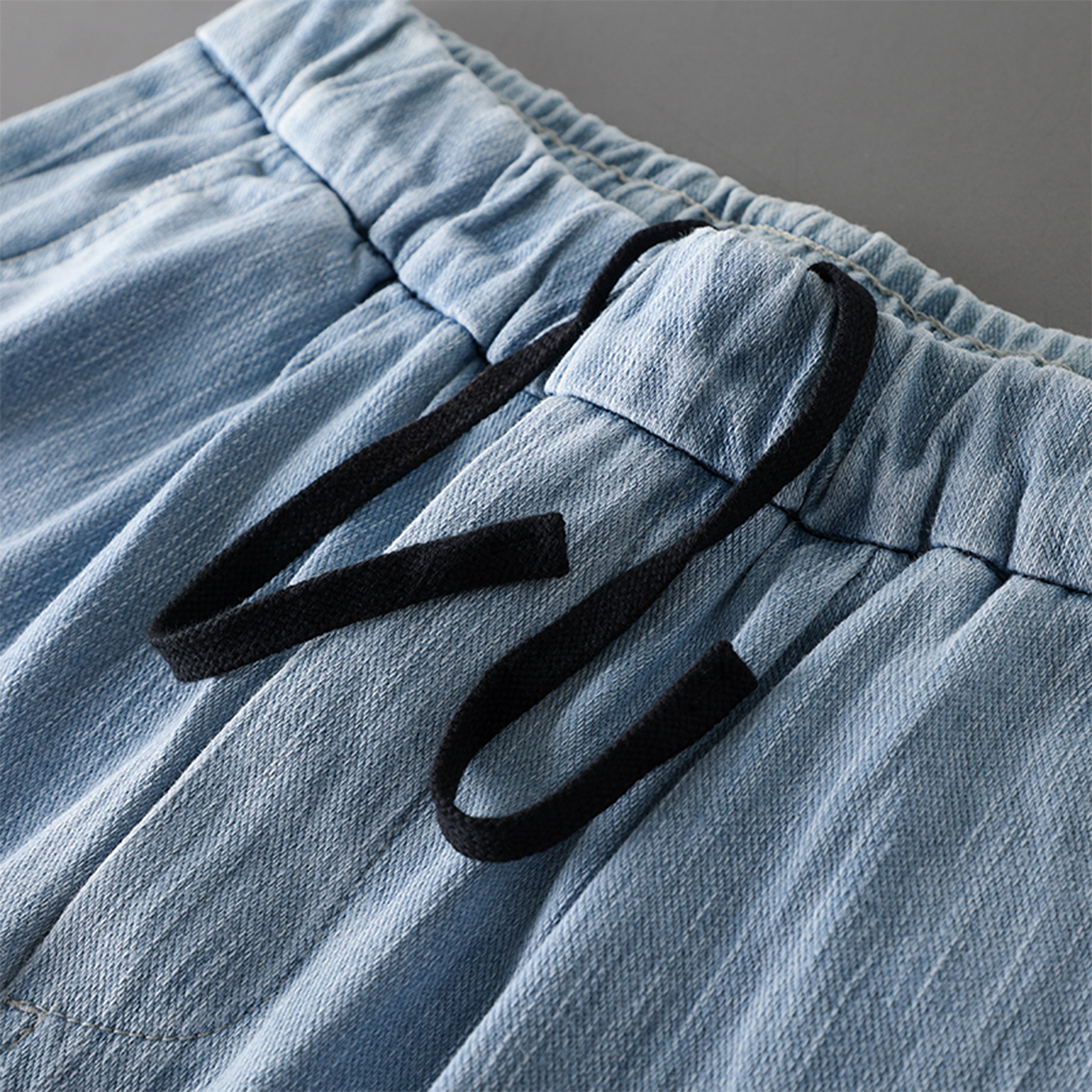 Summer Loose Fit Denim Capri Shorts