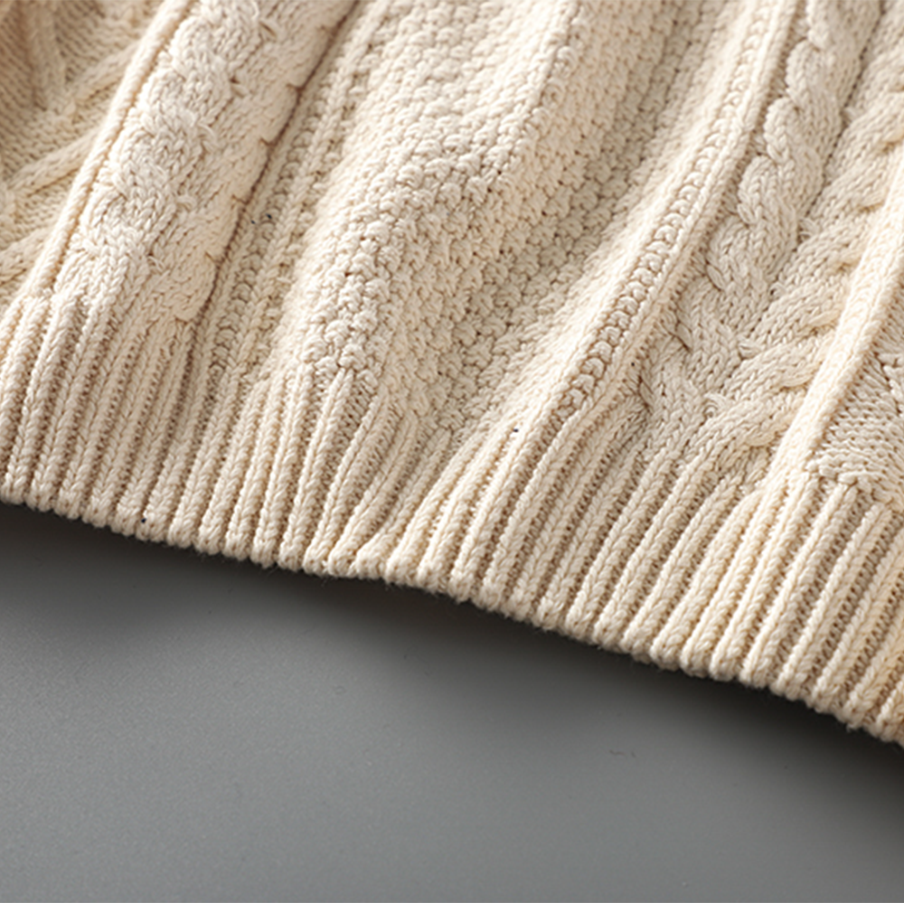 Thick Cable Knit Vintage Chunky Turtleneck Sweater