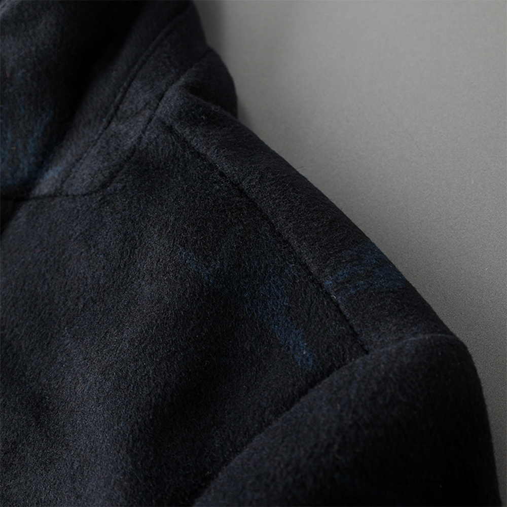 Wool Coat Men's Mid-Length British Style Wool Blend Coat