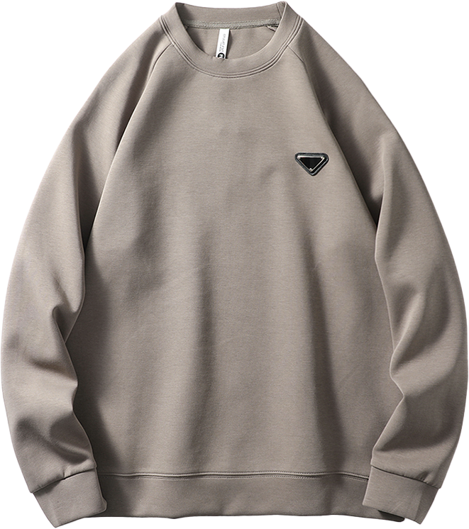Crew Neck Mulley Space Cotton Casual Sweatshirt
