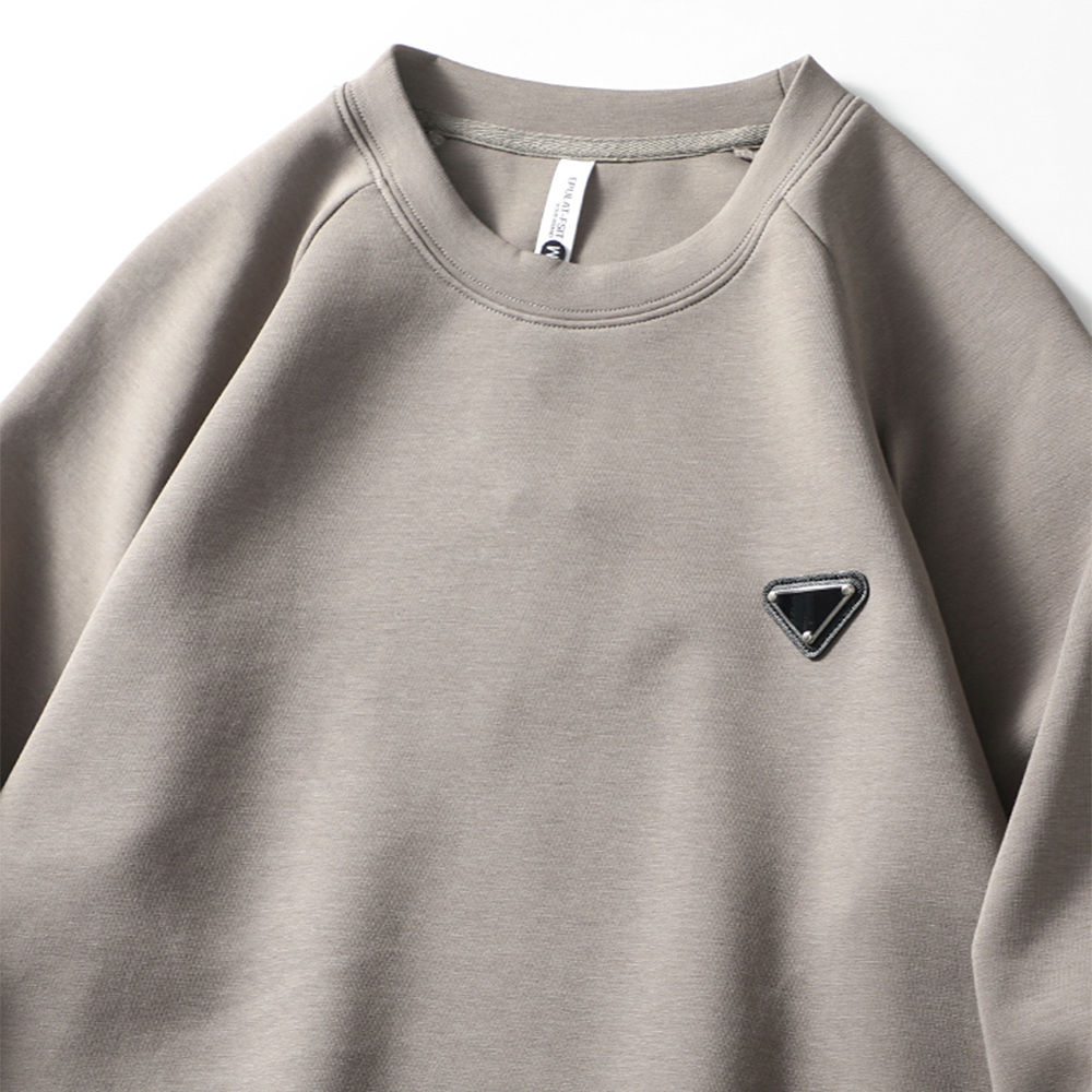 Crew Neck Mulley Space Cotton Casual Sweatshirt
