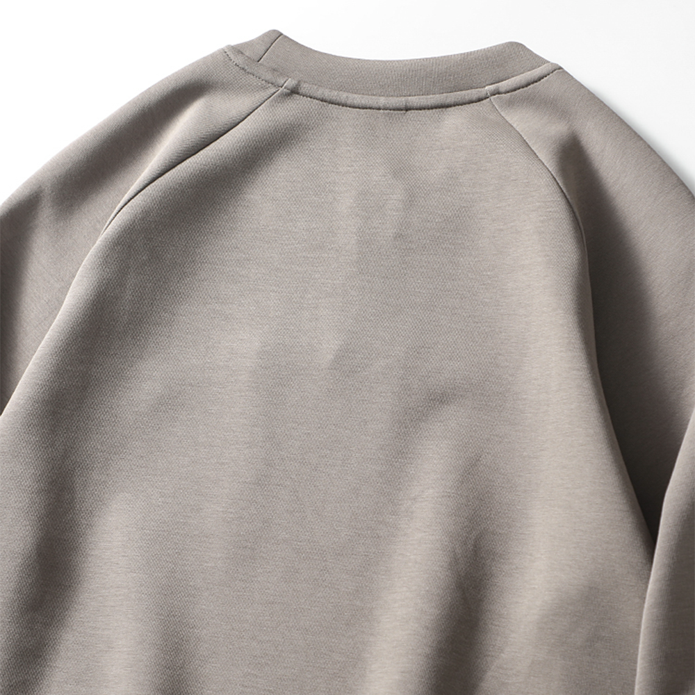 Crew Neck Mulley Space Cotton Casual Sweatshirt