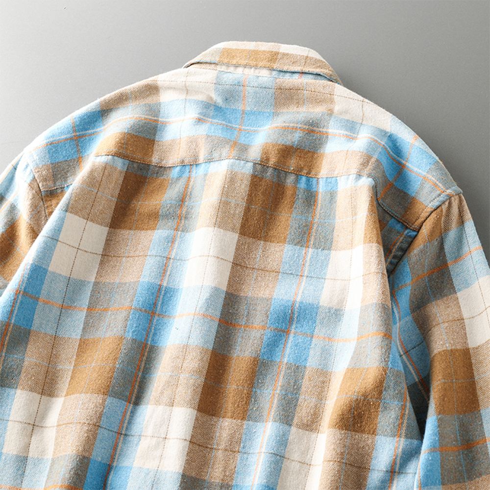Vintage Plaid Long Sleeve Shirt