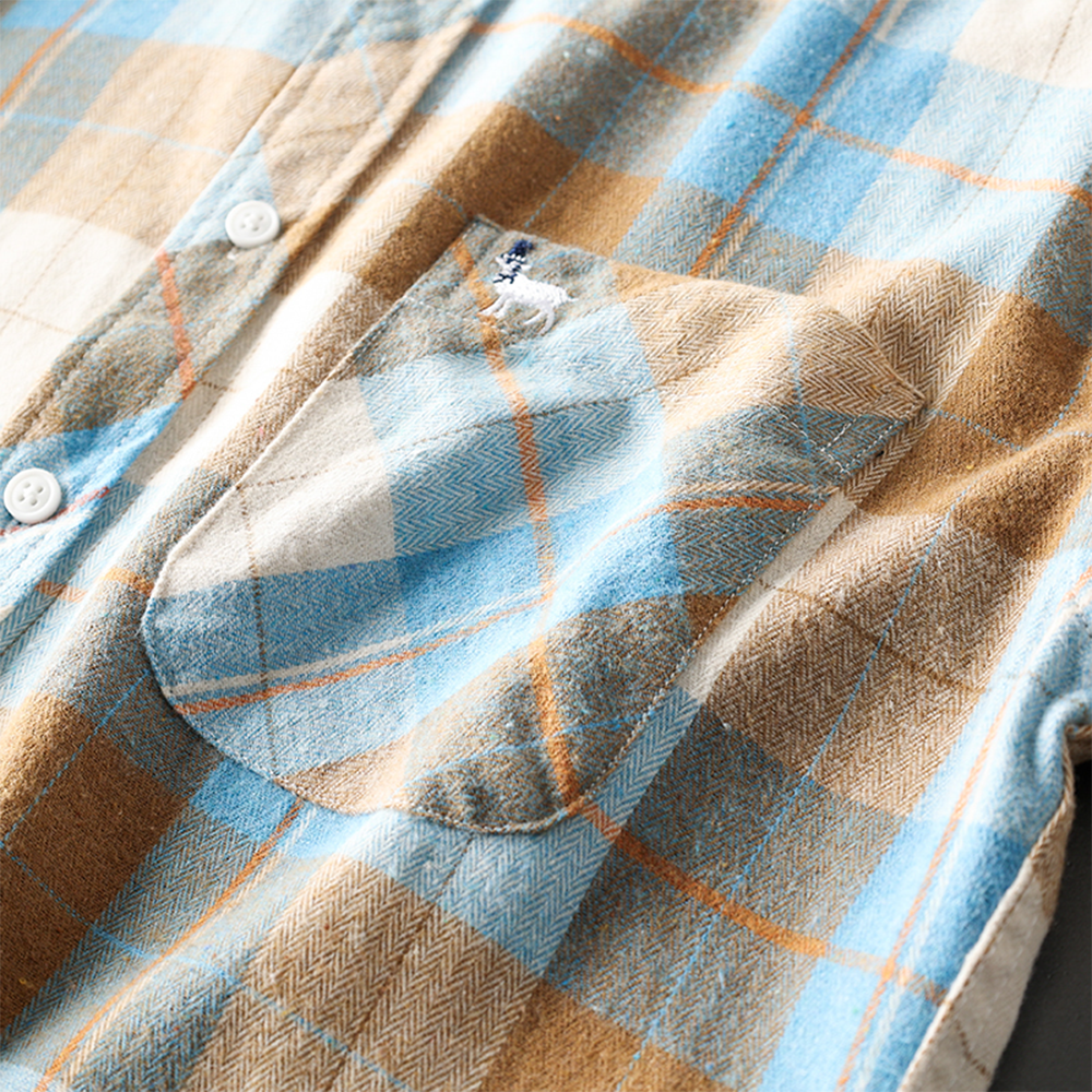 Vintage Plaid Long Sleeve Shirt