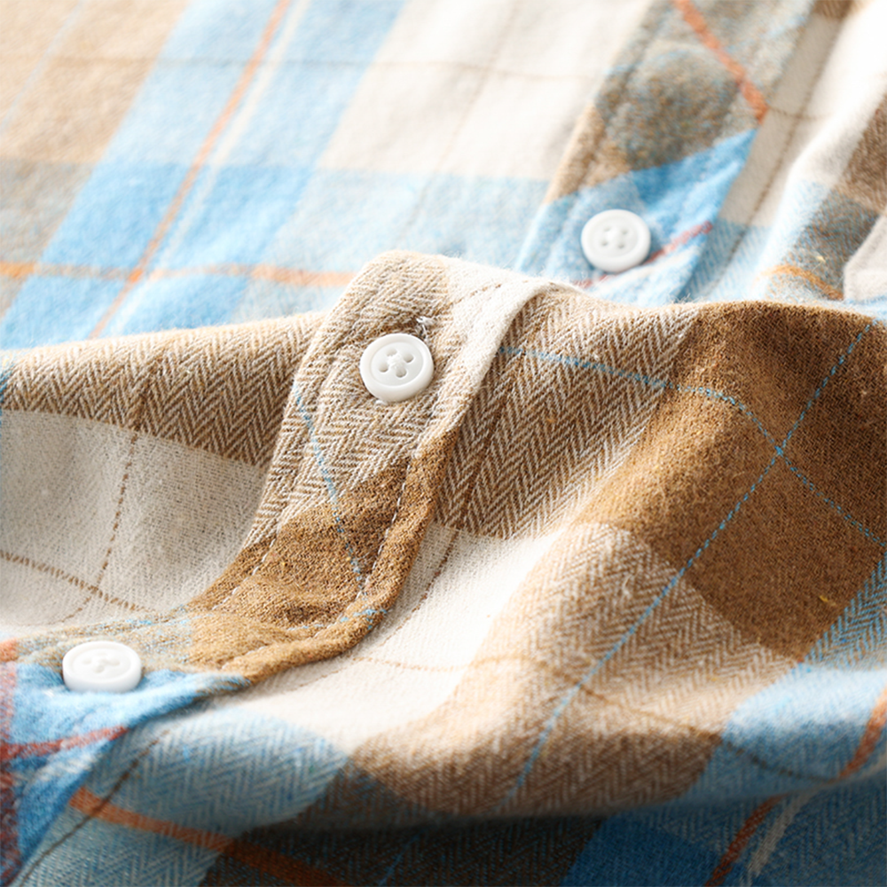 Vintage Plaid Long Sleeve Shirt
