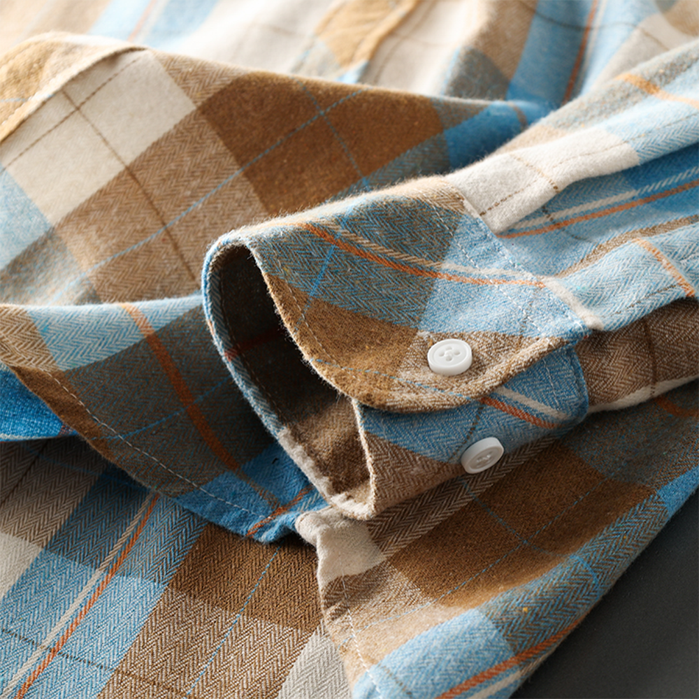 Vintage Plaid Long Sleeve Shirt