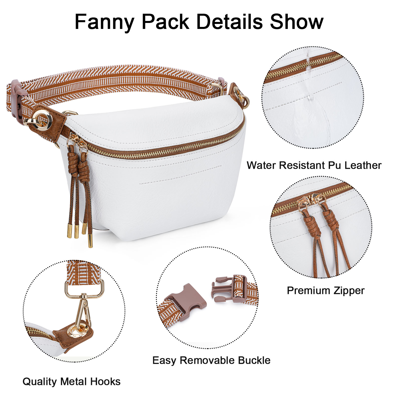 Small Crossbody Bag, Waist Pack, Wallet for Women Traveling, Hiking, Gift for He