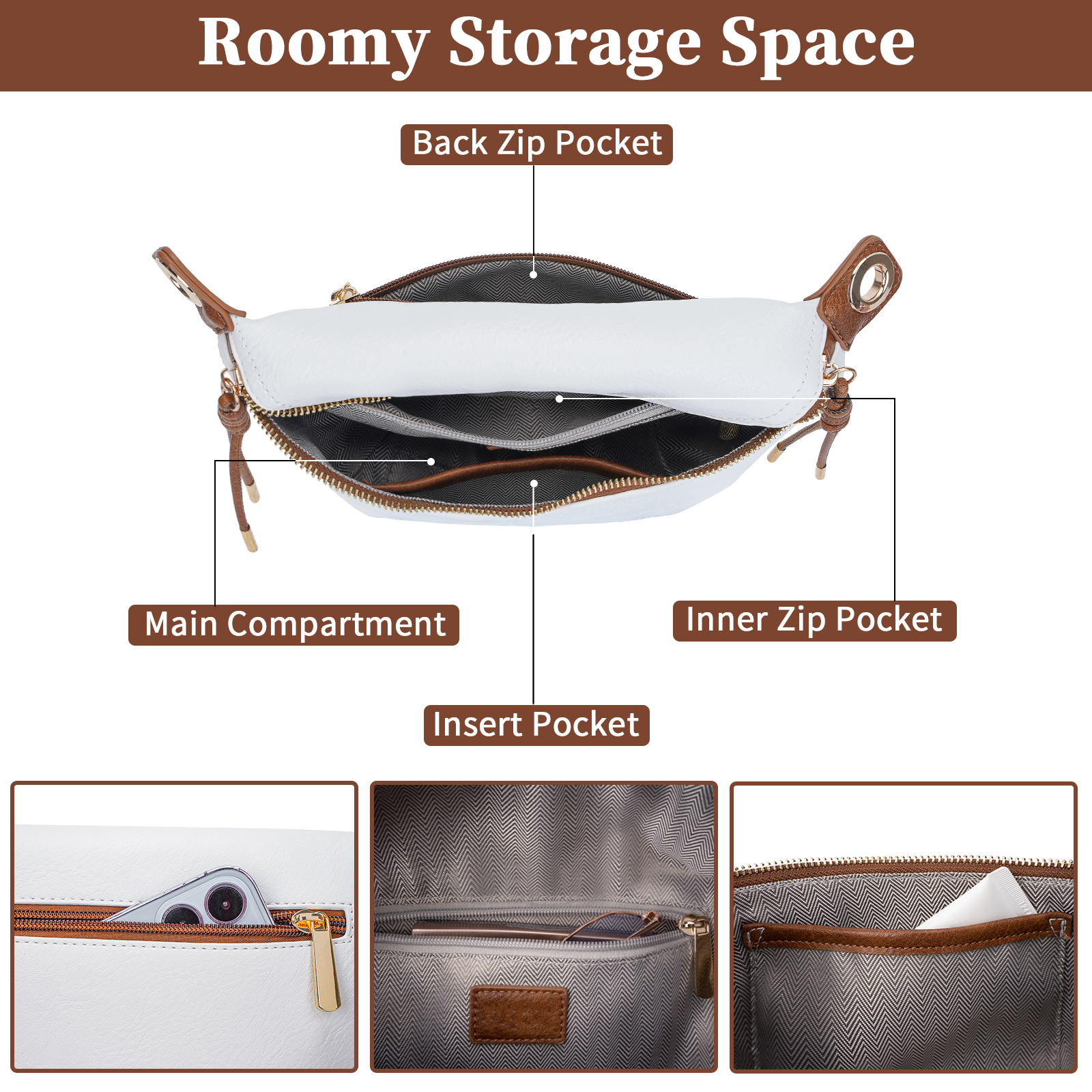 Small Crossbody Bag, Waist Pack, Wallet for Women Traveling, Hiking, Gift for He