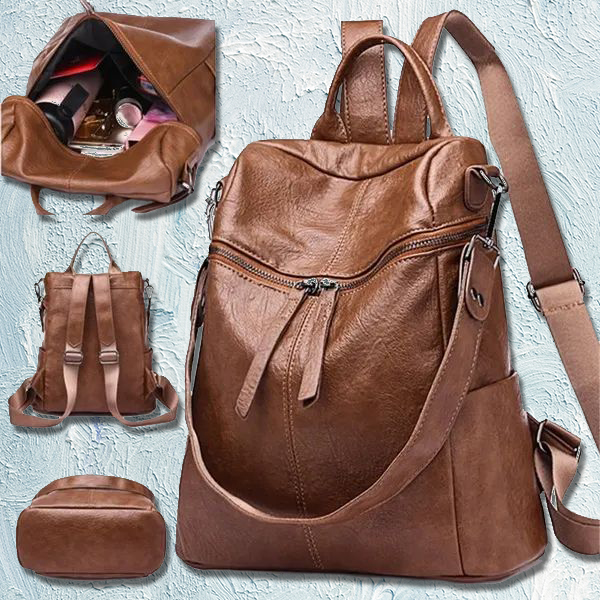 Soft PU Leather Women Backpack High Quality Anti Theft Backpacks Female Casual BackPack