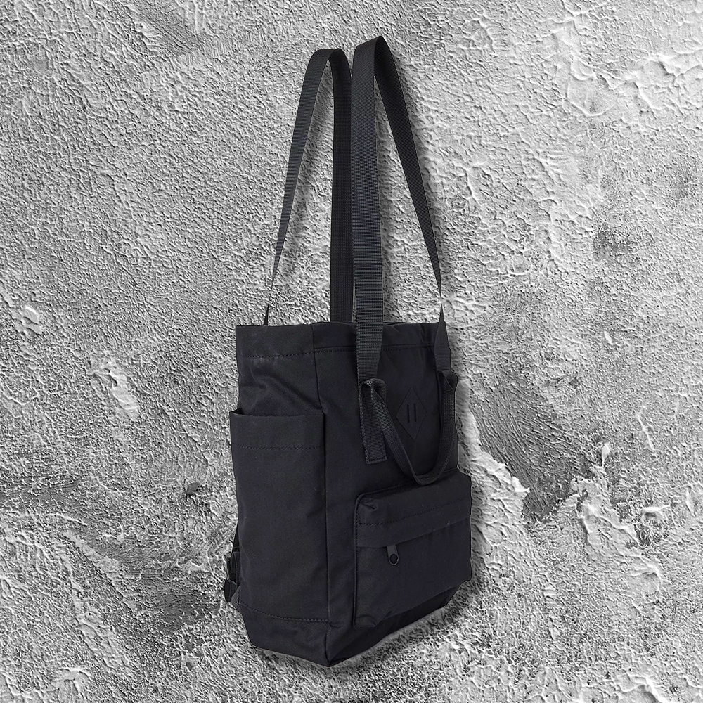 Women's Hands Free Convertible Tote Bag Backpack Black