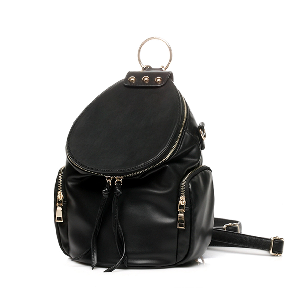 Genuine leather casual backpack Oxford cloth waterproof