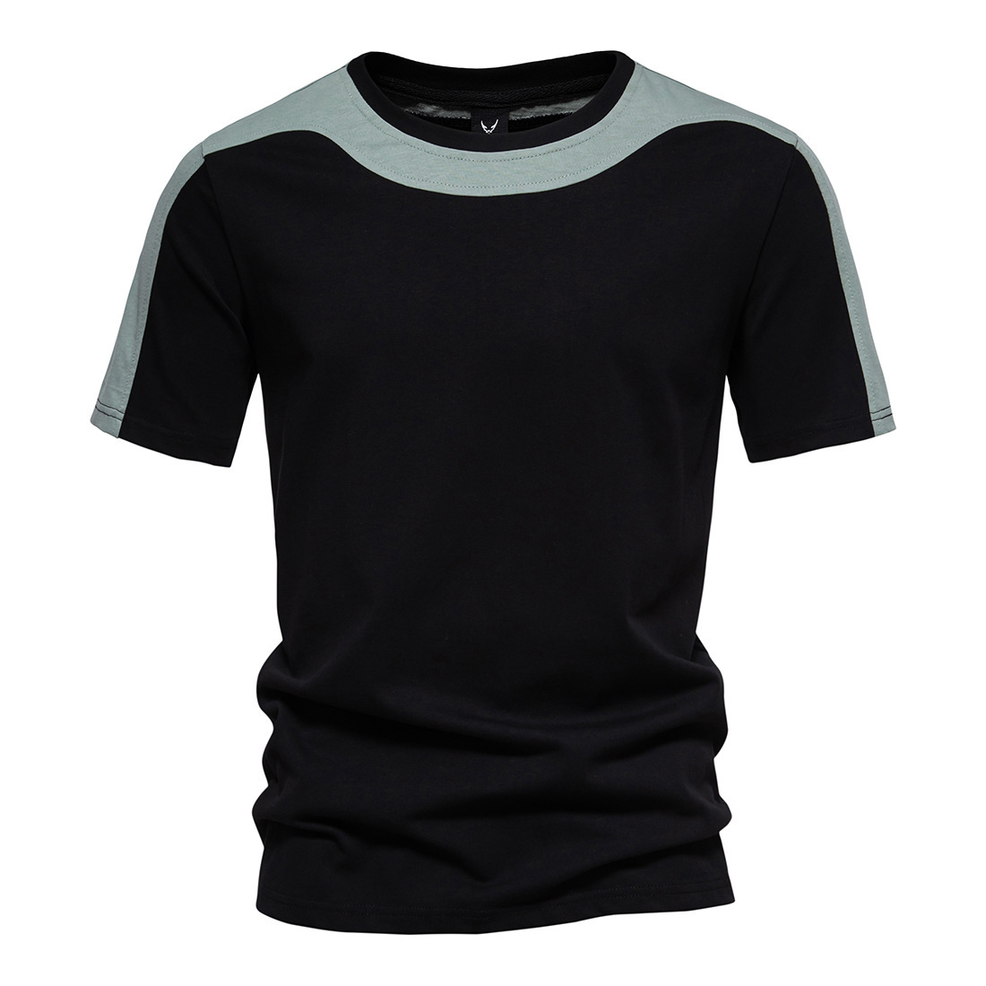 Men's Cotton Colorblock Short Sleeve T-Shirt