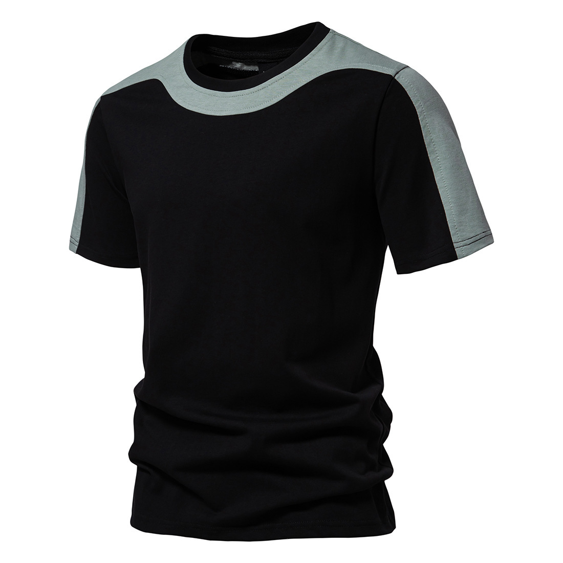 Men's Cotton Colorblock Short Sleeve T-Shirt