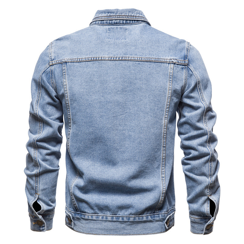 Men's Casual Distressed Denim Jacket