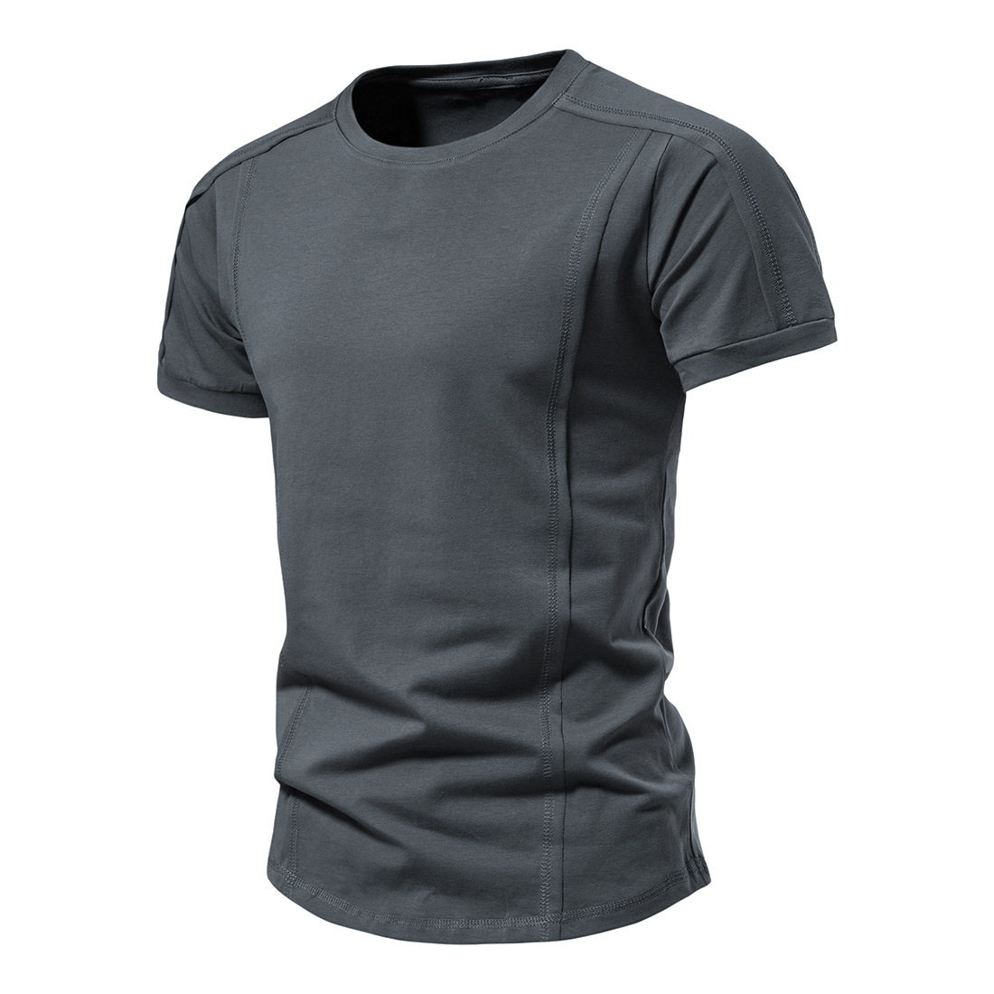 Men's Athletic Casual Basic Cotton Short-Sleeve T-Shirt