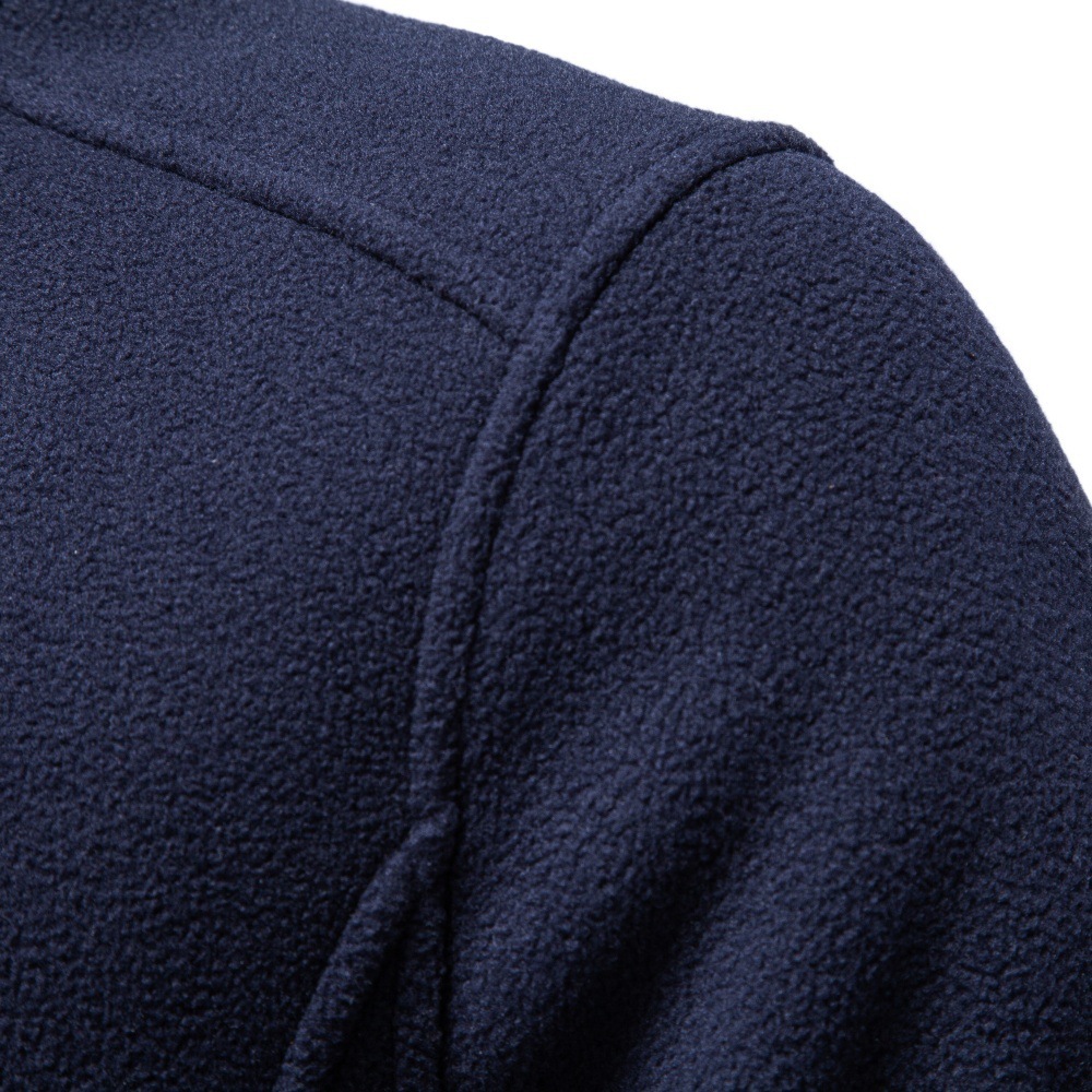 Men's Stand Collar Full-Zip Fleece Jacket