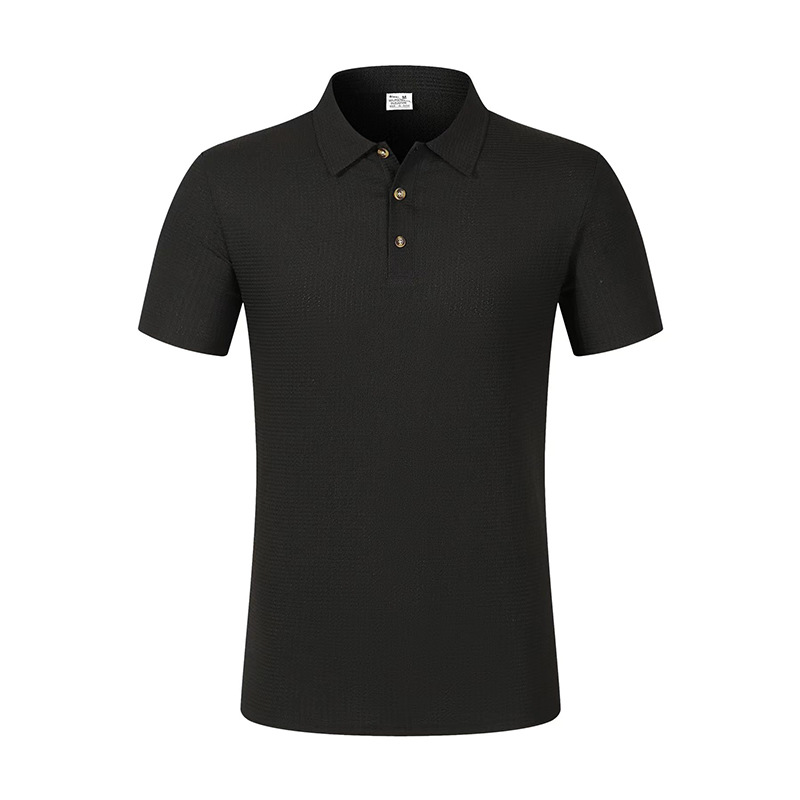 Men's Solid Color Slim Fit Short Sleeve Polo Shirt