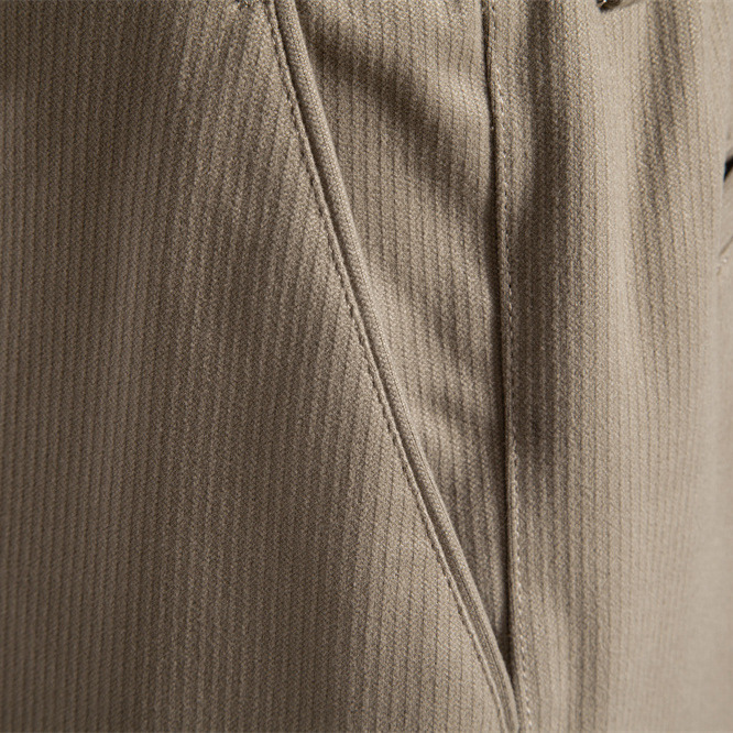 Men’s Vertical Textured Warm Stretch Business Casual Pants